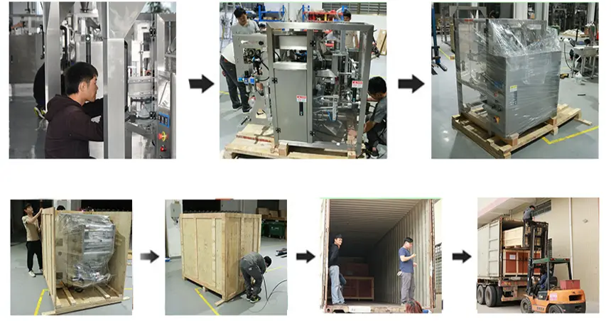 Packing of liquid pouch packing machine for juices