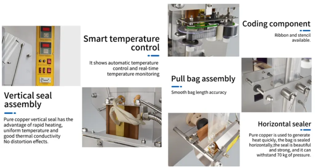Details of liquid pouch packing machine for juices