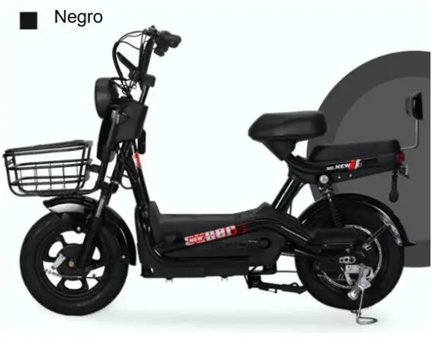 moto eléctrica negra